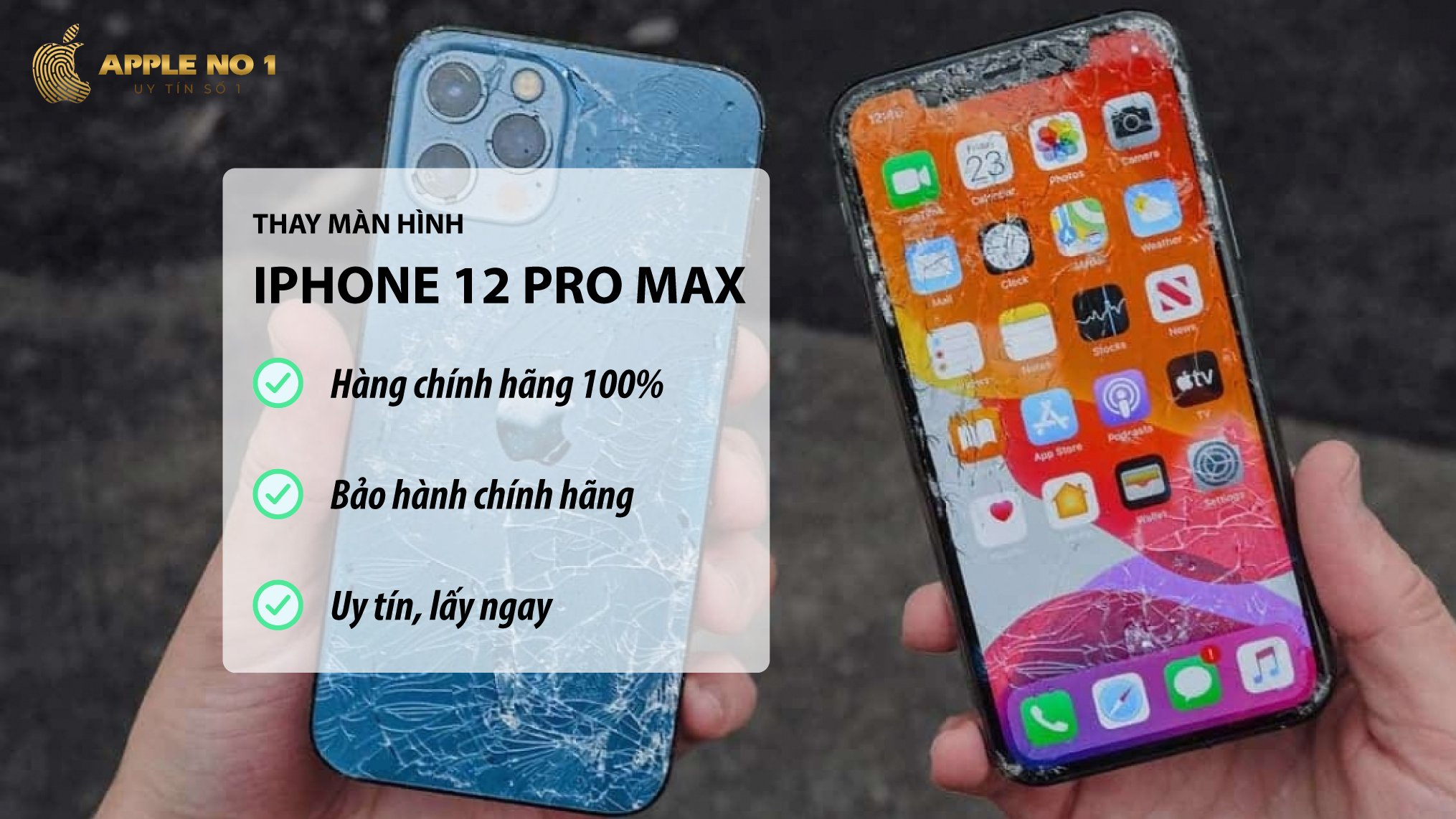 Thay màn hình iPhone 12 Pro Max chính hãng