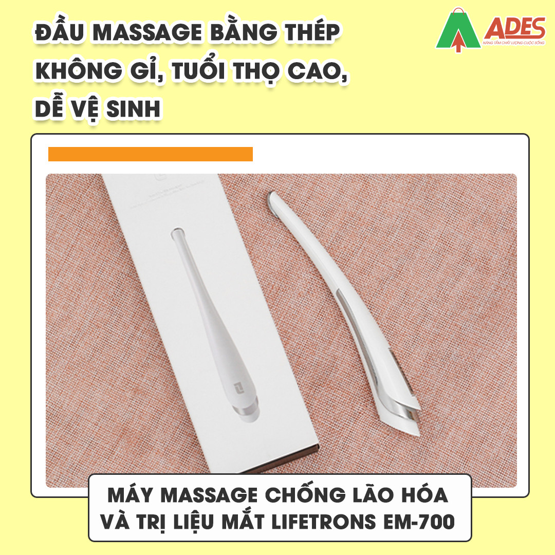 May massage chong lao hoa va tri lieu mat Lifetrons EM-700 dau massage