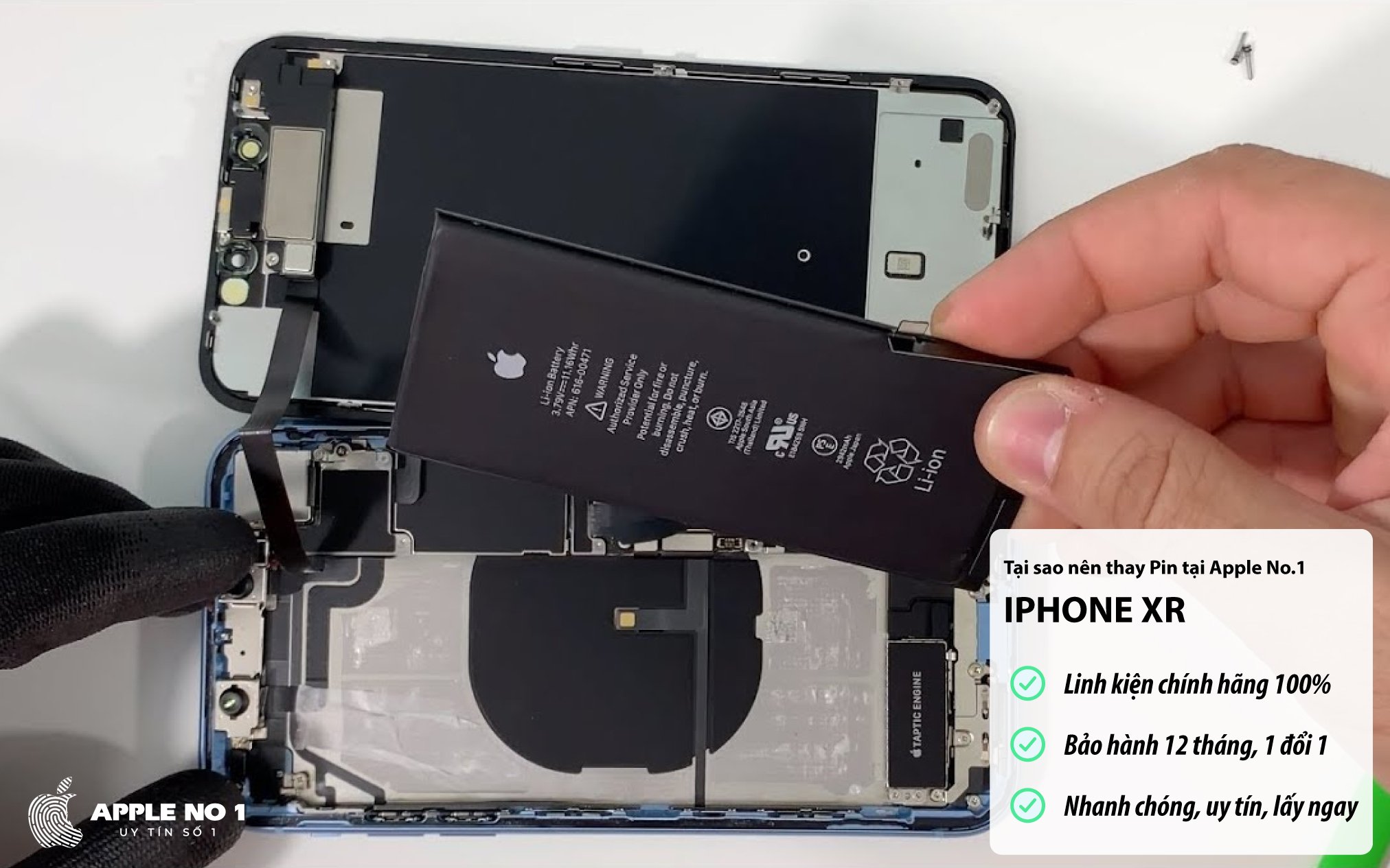 thay pin iPhone XR lấy nhanh chất lượng cao tại Apple No.1